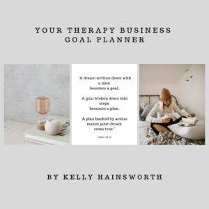 Your Therapy Business Goal Planner