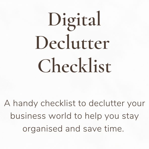 Digital Declutter Checklist