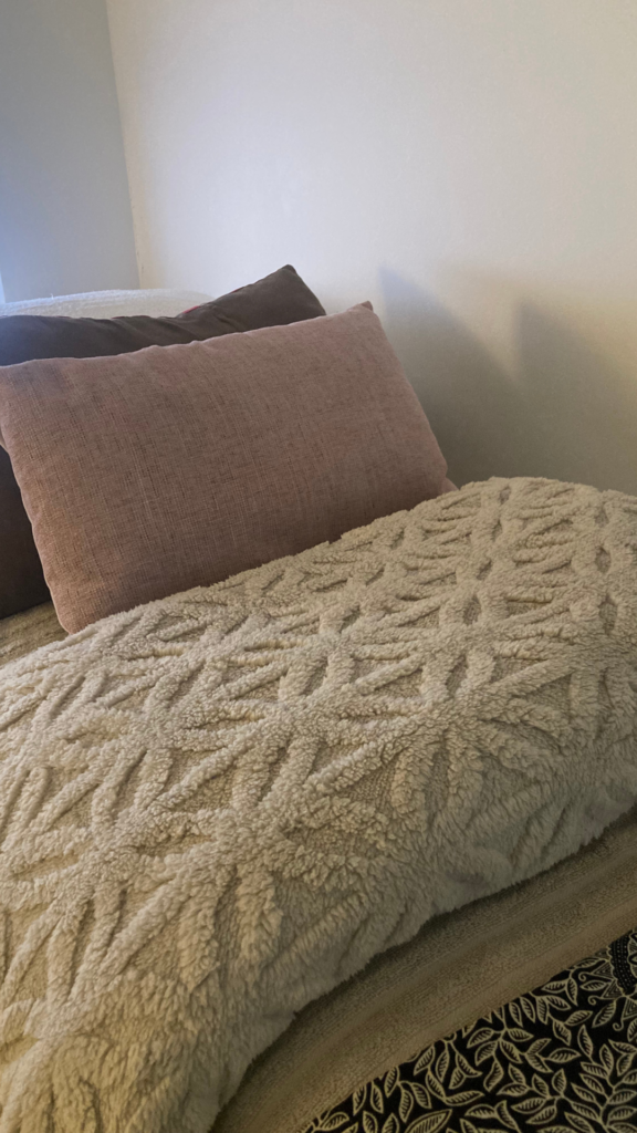 The treatment couch.